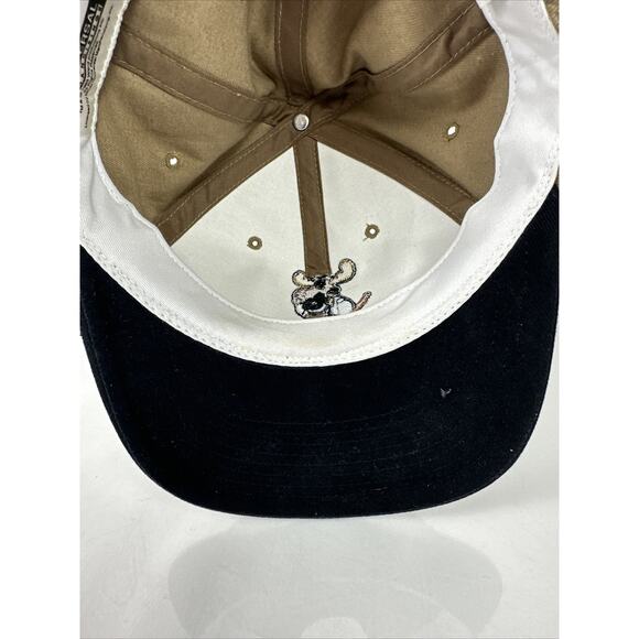 Vintage Embroidered Moose Playing Golf Hat One Size Fits All Adjustable Hat - Picture 7 of 10